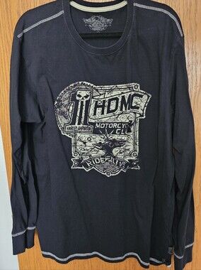 FINAL...Harley-Davidson Black Long Sleeve Graphic Tee